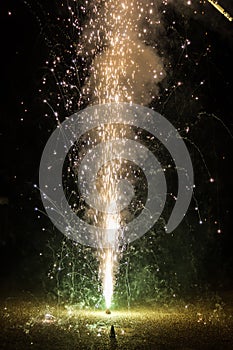 Fireworks on the floor for Diwali Hindu Festival