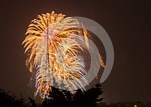 Fireworks on the Guy Fawkes Night