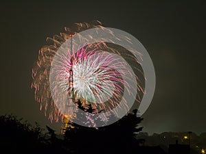 Fireworks on the Guy Fawkes Night