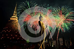 Fireworks, Historical Park Sukhothai