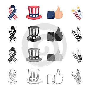 Fireworks, holiday, celebration and other web icon in cartoon style.Cuffs, sign, firecrackers icons in set collection.