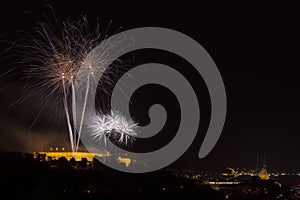 Fireworks Ignis Brunensis on Spilberk Castle