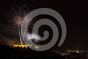 Fireworks Ignis Brunensis on Spilberk Castle photo