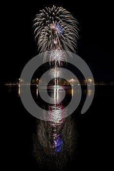 Fireworks at the lake