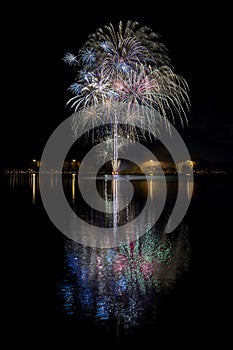 Fireworks at the lake