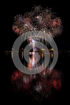 Fireworks at the lake