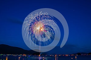 Fireworks in Lake George photo