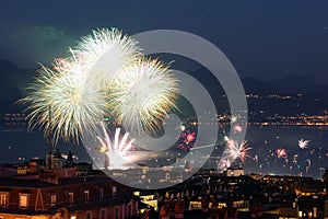 Fireworks in Lausanne, Switzerland