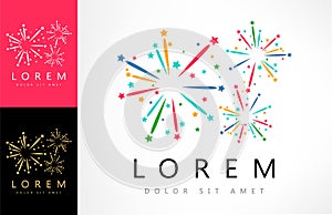 Fireworks logo vector