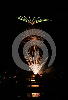 Fireworks New Years eve celebration panama city Beach