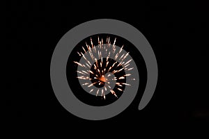 Fireworks at night in Cebu.