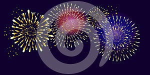 Fireworks Night Event Abstract Background Festival Music Christmas Carnival Patriotic Event Day Black Friday Birthday party banner