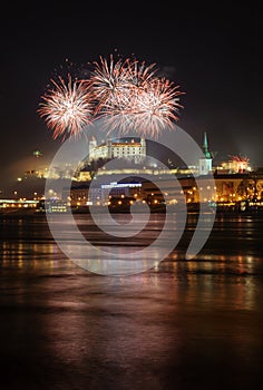 Fireworks over Bratislava