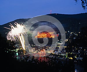 Fireworks over Heidelberg