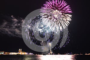 Fireworks over Lake Michigan