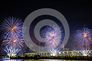 Fireworks over New York