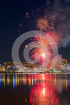 Fireworks Over Potomac River National Harbor in the DMV