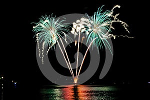 Fireworks over the sea of Rapallo, It