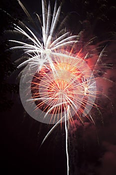Fireworks celebration over Ohio River