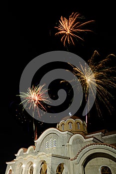 Fireworks Party at the Church - Pascha