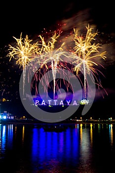 Fireworks at Pattaya, Thailand