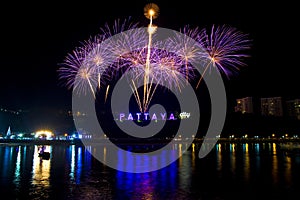 Fireworks at Pattaya, Thailand