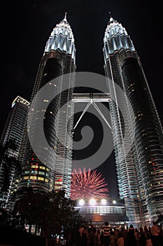 Fireworks at Petronas