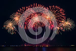 Fireworks on pyro musical photo