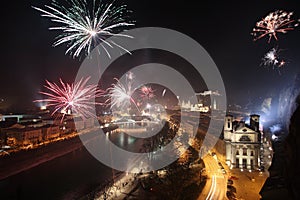 Fireworks in Salzburg