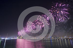 Fireworks show Abu Dhabi