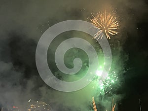 Fireworks show in Darling Harbour, Sydney