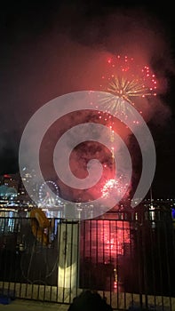 Fireworks show in Darling Harbour, Sydney