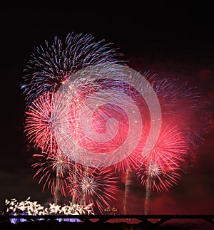 Fireworks show in Taiwan