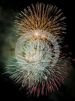 Fireworks to celebrate the Day of Mercy 2014 in Barcelona