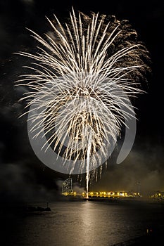 Fireworks to celebrate the Day of Mercy 2014 in Barcelona