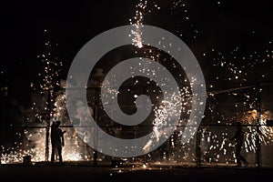 Fireworks in traditional CordÃ  festivity