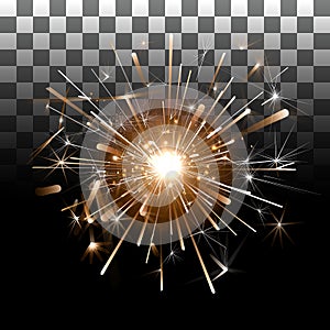 Fireworks on a transparent background