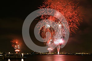 Fuochi d'artificio isola 