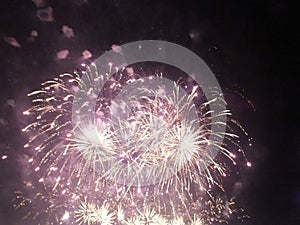 Fireworks at the Villaviciosa de OdÃ³n festivities