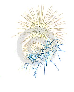 Fuochi d'artificio bianco come O sfondo del desktop 