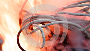 Firing wire in fire