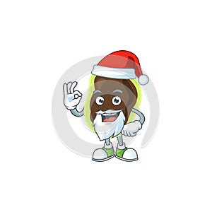 Firmicutes Santa cartoon design concept with ok finger