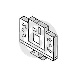 firmware software isometric icon vector illustration photo