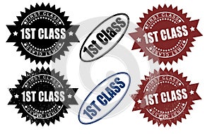 First 1st Class rubber stamps