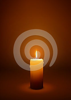First Advent - Greeting Card Template - Single Candle photo