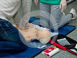 First aid cardiopulmonary resuscitation course.