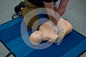 First aid cardiopulmonary resuscitation course.