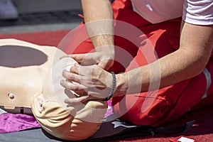 First aid and Cardiopulmonary resuscitation procedure training