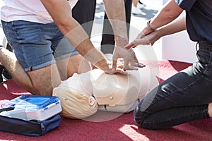 First aid and cardiopulmonary resuscitation training