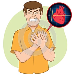 First aid, caucasian suffering a heart attack, CPR